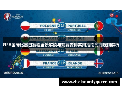 FIFA国际比赛日赛程全景解读与观赛安排实用指南时间规则解析